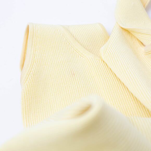 SIMKHAI Silas Knit Yellow Midi  Dress - Picture 8 of 9